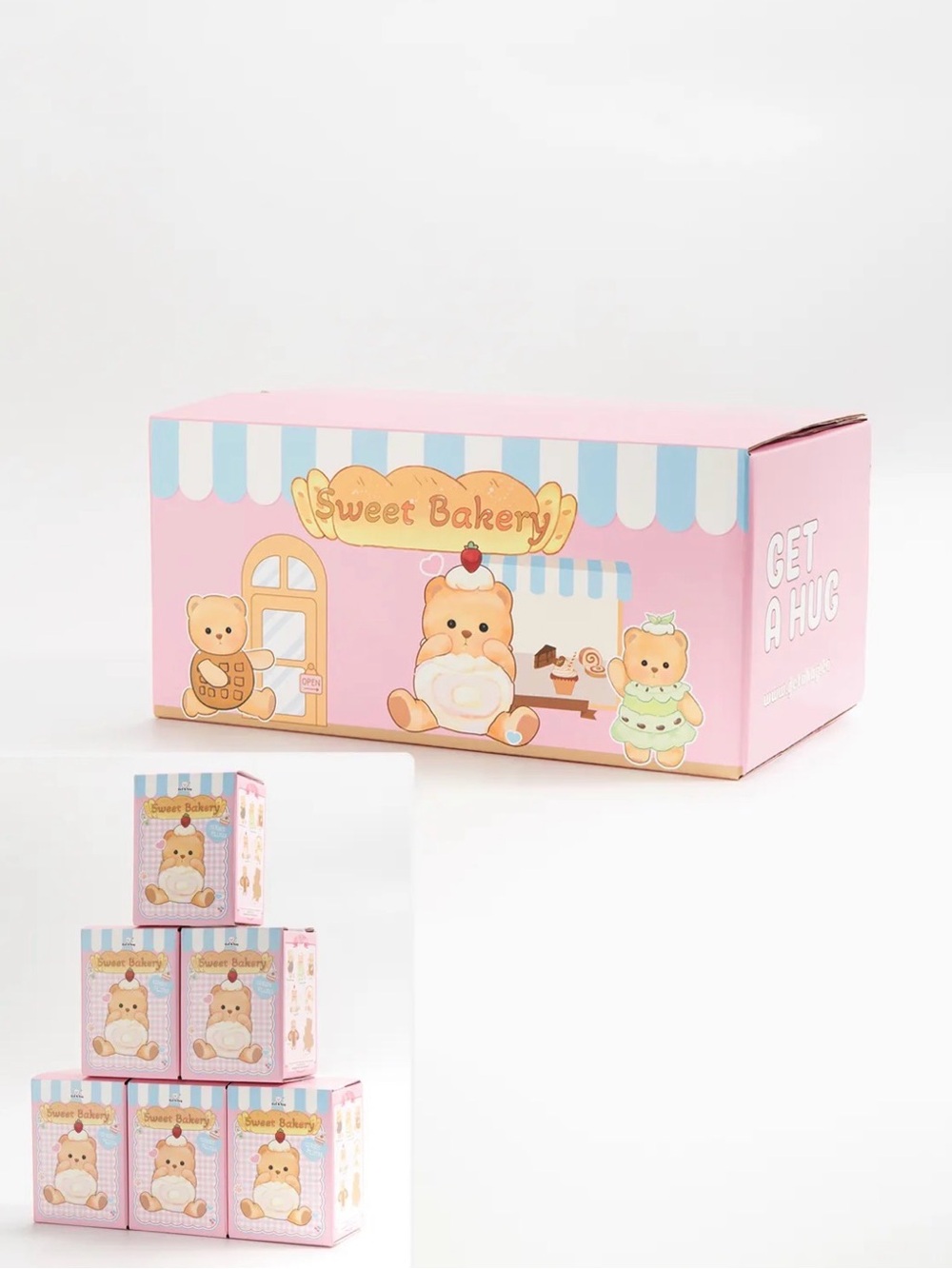 Getahug Sweet Bakery Series Plush Mini Bear Blind Box Key Chain Gift Unopened